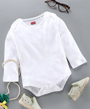 Load image into Gallery viewer, Infants White 
Cotton

 Printed Bodysuit
