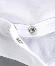 Load image into Gallery viewer, Infants White 
Cotton

 Printed Bodysuit
